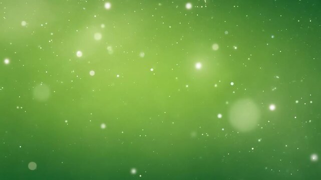 Abstract green background with particles floating gently. Perfect for any project that needs a touch of elegance and sophistication