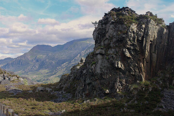 Slate quarry in Wales, UK