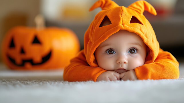 Bodysuit Pumpkin Costume Month Old Halloween Costume Girl 50 Baby