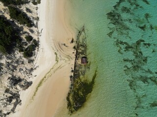 Beautiful old ship wrecks on Moreton Bay
