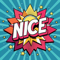 NICE Comic pop art explosion cartoon vector design.