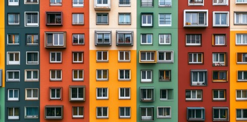 Creating seamless wallpaper patterns with endless colorful doors