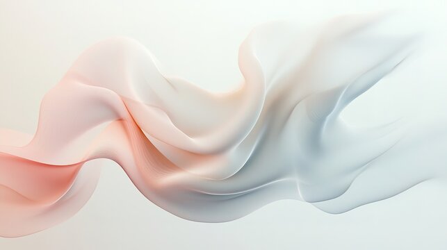 A simple, elegant minimalist art piece with soft pastel colors and abstract forms, creating a calming visual effect