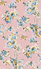 perfect pattern suitable for summer colors floral print