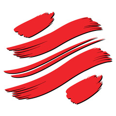 Obraz premium vector illustration of a red pencil