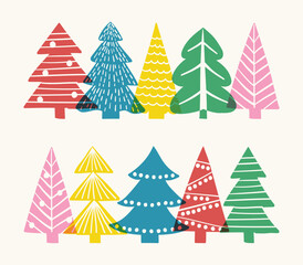 Obraz premium Abstract Christmas tree design. Vector illustration