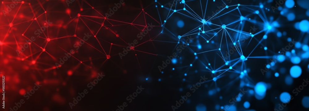 Poster dotted lines of abstract digital connections. technology background. network connection structures. 