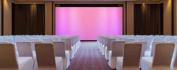 A corporate event taking place in a grand ballroom of a high-end hotel focus on   Professional gatherings in elegant surroundings   vibrant   Overlay   Ballroom backdrop
