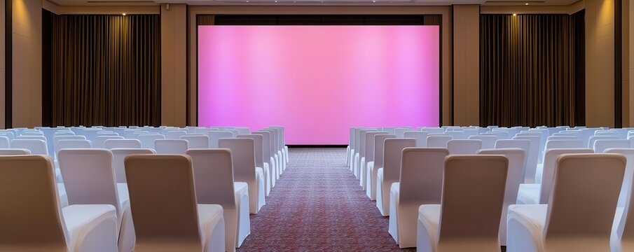 A corporate event taking place in a grand ballroom of a high-end hotel focus on   Professional gatherings in elegant surroundings   vibrant   Overlay   Ballroom backdrop