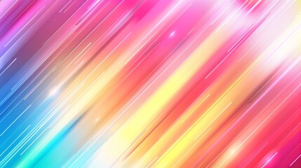 Obraz premium A colorful, abstract painting with a rainbow of colors