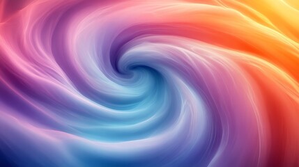 Fototapeta premium Colorful abstract swirl illustration, vibrant