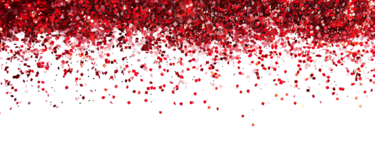 red glitter sparkle party celebration explosion PNG transparent background isolated graphic resource cutout