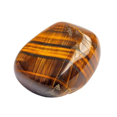 Tigers eye tumbled rock, stone, gem, specimen PNG transparent background isolated graphic resource cutout. Lapidary, geology, rockhounding, collecting, gemstone, mineral
