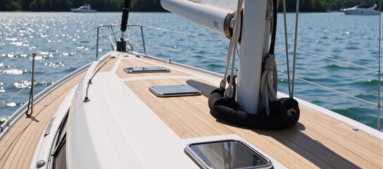 Fototapeta premium Sailing vessel with luxurious design Yacht