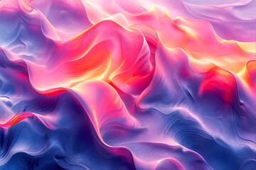 Fototapeta premium Dynamic fluid gradient design, wave effect.