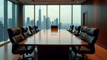 business office interior with chairs