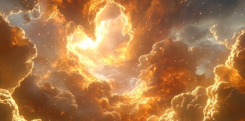 Cloud nebula in space. Starry night sky. Cosmos science. Wallpaper of supernovas.