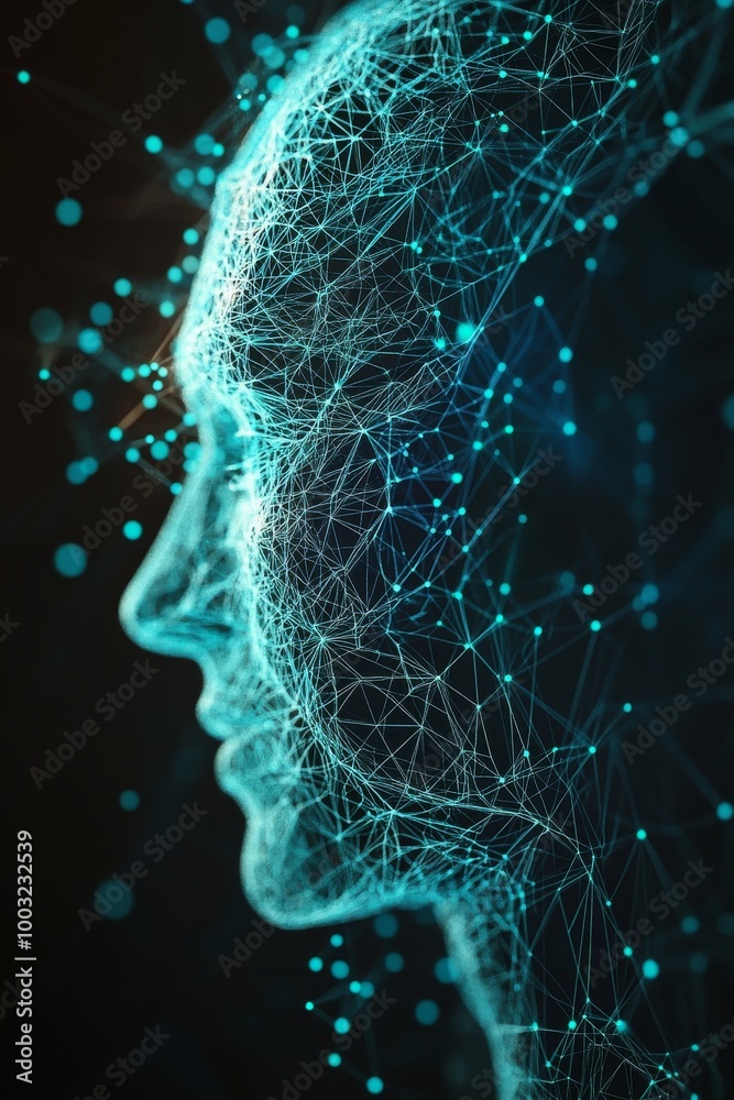 Poster background of abstract network connection. background of big data. background of technology. wallpap