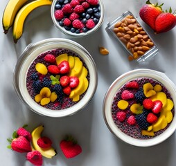 strawberries and blueberries in a bowl