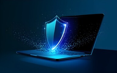 Abstract  Cybersecurity Visualization on Laptop Insurance Protection in Digital Era
