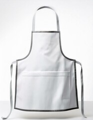 White Apron with Pocket