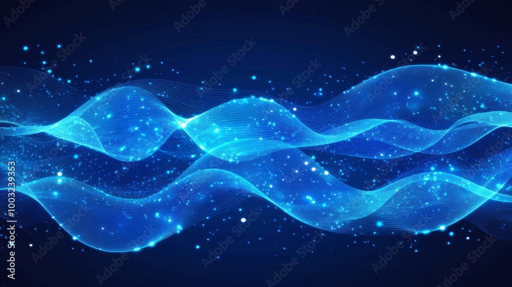 Poster rendering in 4k on an abstract technology background. data connectivity. big data visualization.