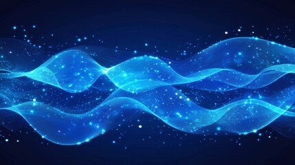 Rendering in 4K on an abstract technology background. Data connectivity. Big data visualization.