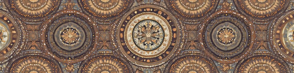 Obraz premium The circular pattern with random colors is a generative art background illustration