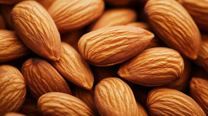 Fototapeta premium Texture image of almonds, useful for backgrounds and culinary designs