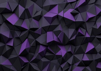 Obraz premium Triangles in 3D on an abstract background. It is a design wallpaper.