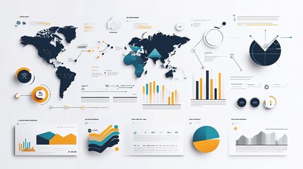 A clean and minimalist infographic with a focus on key performance indicators, using subtle color accents and straightforward visuals