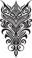 Floral Laser cut element for stencil, designer pattern ornamental divider, Tattoo svg Engraving cnc decal, png isolated overlay