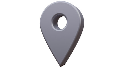 Location 3D İcon,Location 3D symbol, Gps icon 3d,Gps symbol, Silver/Grey