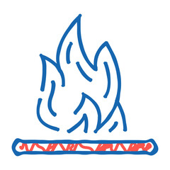 flammable container doodle icon sketch vector. flammable container sign. isolated symbol illustration