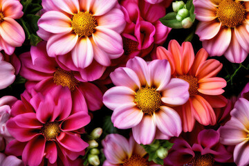 Obraz premium Colorful delicate floral background.