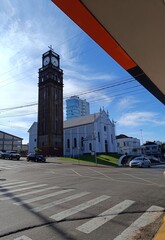 Obraz premium Bela igreja com torre em Marau-rs. interior 