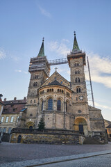 Fototapeta premium Beautiful view of the cathedral of Bamberg, Bavaria Germany.