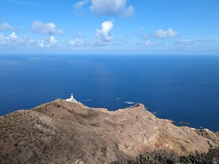 he Punta de Anaga Lighthouse in Tenerife, located on the island’s northernmost point, stands as a...