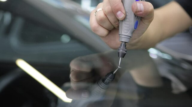 Installing windshield on a car with automotive design