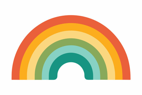 About Boho Rainbo Design Graphic without text 