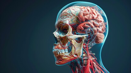 Detailed Anatomical Rendering of Cranial Nerves for Medical Research and Disease Treatment
