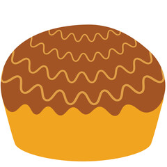 Muffin chocolate autumn