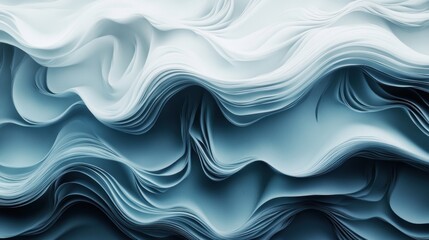 Blue abstract wavy texture design. Digital art for print and wallpaper. Fluid motion and modern art concept.