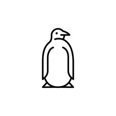 Penguin icon. Simple penguin icon for social media, app, and web design. Vector illustration