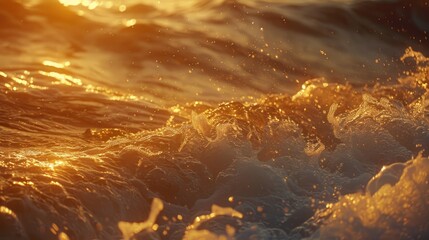 Obraz premium Detailed view of sea waves