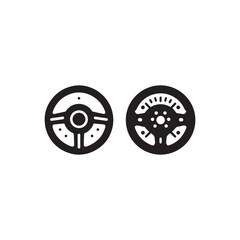 Steering wheel icon