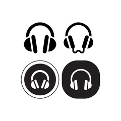 headphones icon illustration