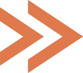 Dynamic Orange Arrows in Vector Design