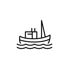 Polar ship icon. Simple polar ship icon for social media, app, and web design. Vector illustration