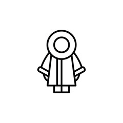 Polar child icon. Simple polar child icon for social media, app, and web design. Vector illustration.